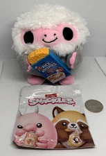 Brand NEW Zuru Snackles Series 3 LUCAS MONKEY Rice Krispie 5" Plush + stickers