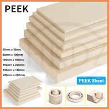 Natural PEEK Sheet Antistatic Polyetheretherketone Plastic Board Cut Size 1-20mm