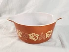Vintage Pyrex Casserole Terra Cotta Rose  474B 1.5 Quart No Lid Designer Series