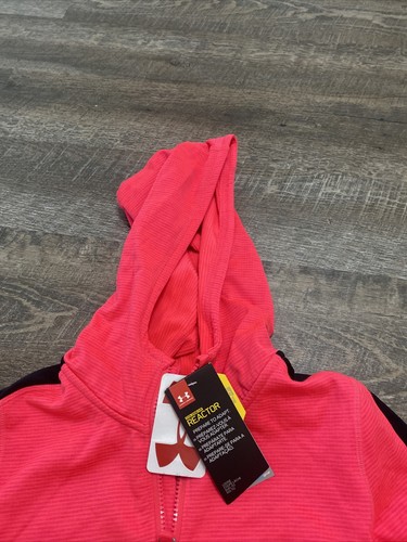 Under Armour Girls ColdGear Reactor Fleece 1/2 Zip Hoodie, Size YLarge - Picture 4 of 6