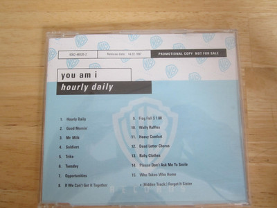 you am i - hourly daily - promo CD album