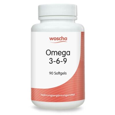 Woscha Omega 3-6-9   90 Softgels (19,38 EUR/100 g)