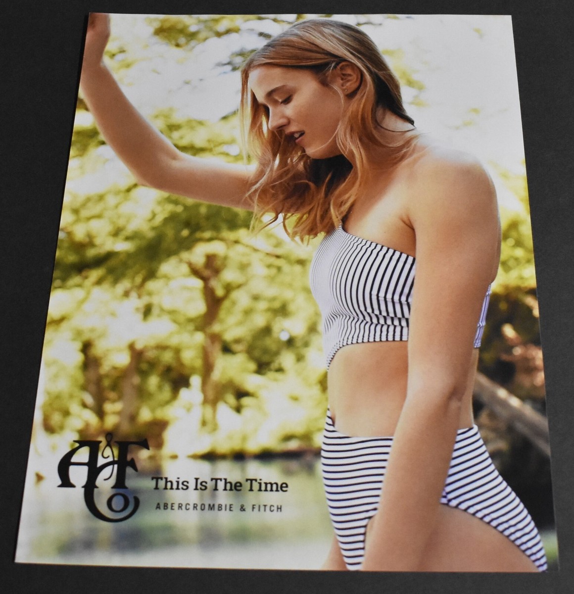 00's Print Ad Abercrombie & Fitch A F This is the Time Swimsuit