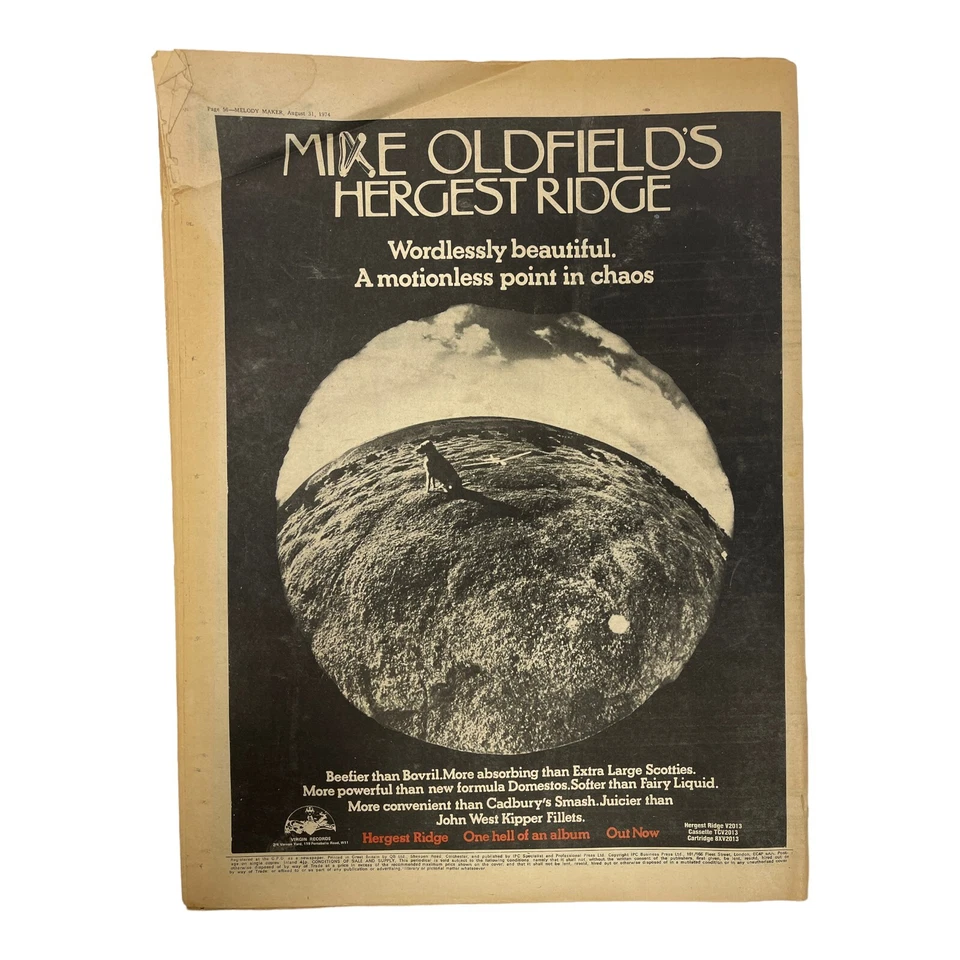 Melody Maker August 31, 1974 Sparks Roger McGuinn George Harrison Foto 3 de 3