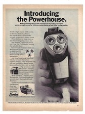 Norelco Electric Shaver Print Ad Vintage Shaving Advertising Philips Co 1967