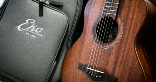 EKO MARCO POLO MM Chitarra Acustica Travel Fishman FlexBlend custodia semirigida - Foto 3 di 8
