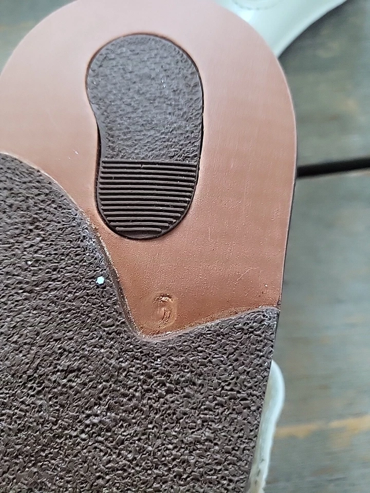 Infant Mary JANE FLOWER SHOE LEATHER SIZE 6 - Image 3 of 4