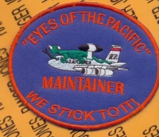 USAF AWAC Maintainer Eyes of the Pacific 4" pocket patch