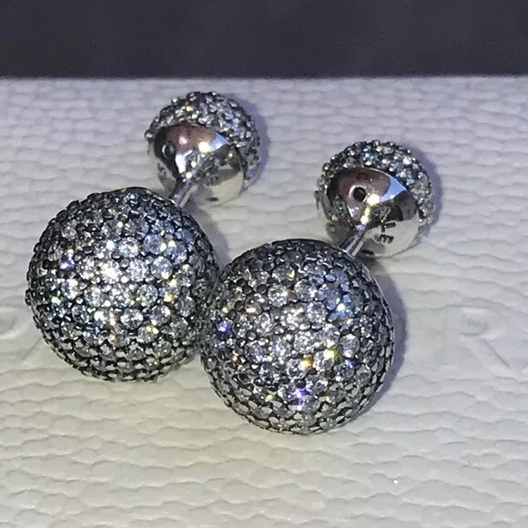 Pandora pave hot sale drop earrings