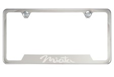 Chrome License Plate Frame For Miata