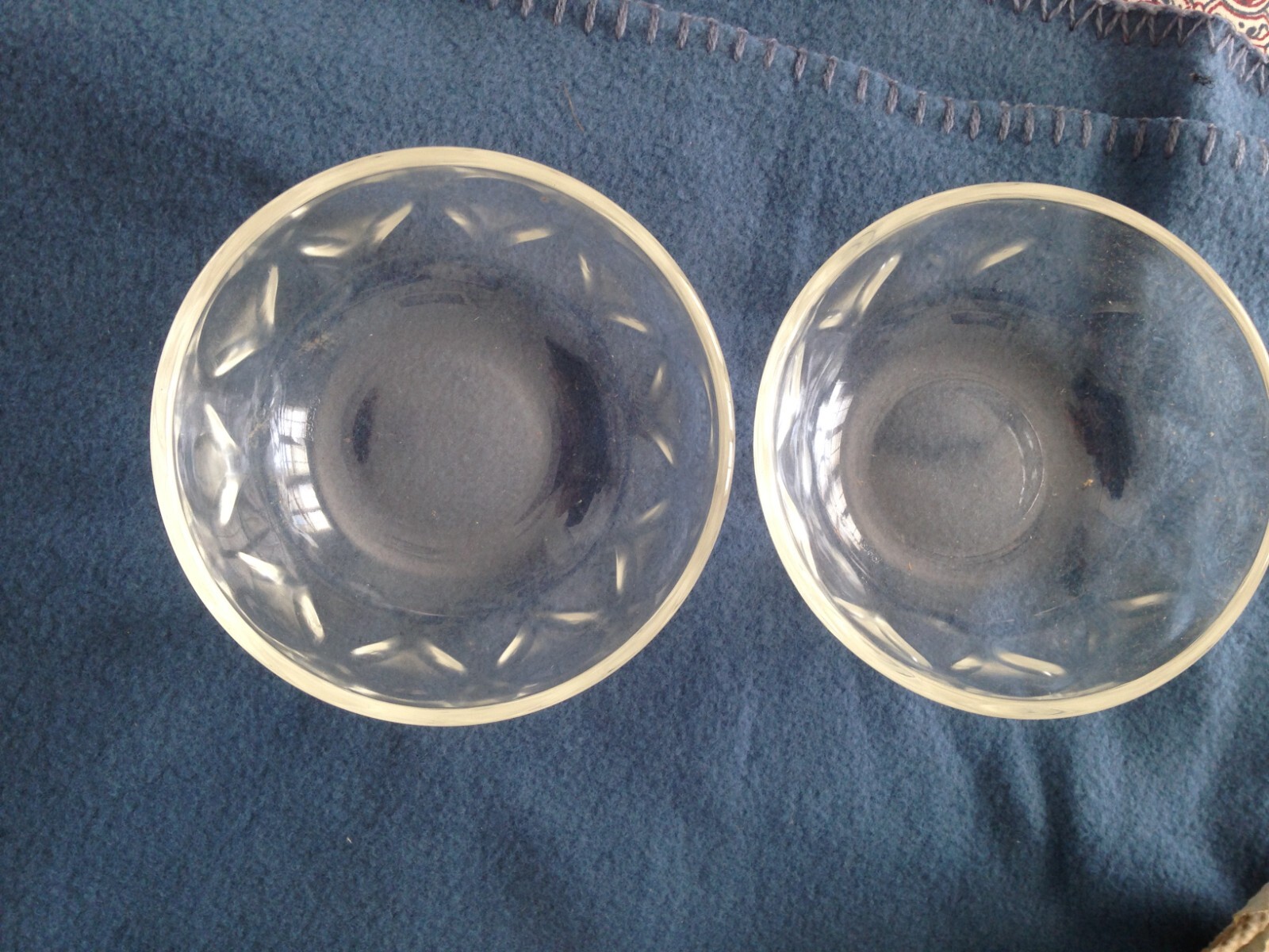 NOS-Vintage- Pyrex #812, 6 bowl set of Clear Sculptured 10oz- 300mL ...