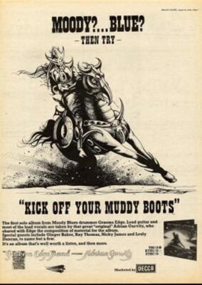 Graeme Edge Band Moody Blues Adrian Gurvitz 1975 UK record advert MM-RDSW