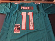 DeVante Parker Autographed Signed XL Custom Dolphins Jersey - JSA Witnessed