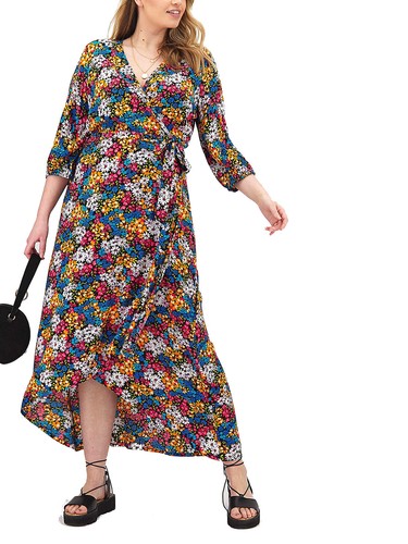 Crinkle Leinen-Mix Blumen Kleid Sommerkleid Julipa Gr. 50 52 54 56 58 Neu  #K10 | eBay
