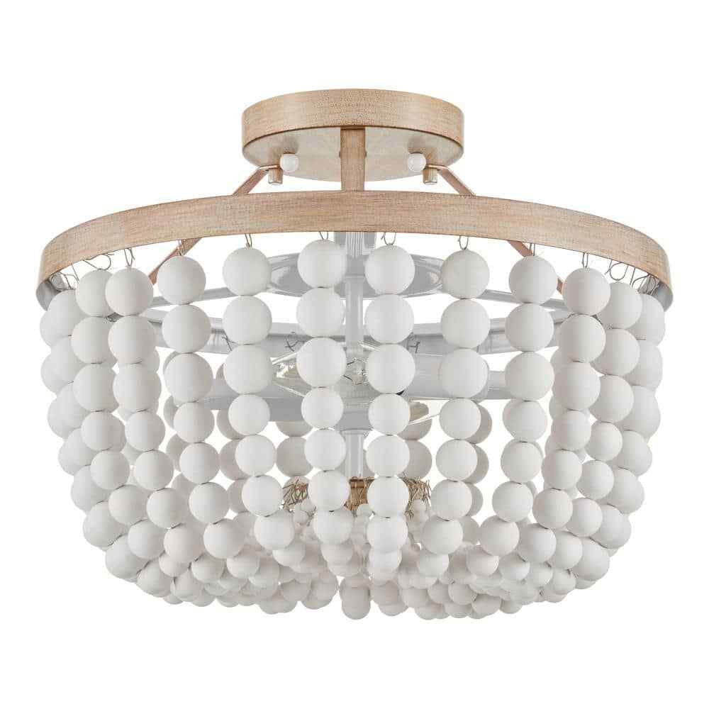 Beaded Flush Mount Ceiling Light | Shelly Lighting