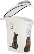 Curver Petlife 23L / 10kg Capacity Dry Food keeper Container For Cats Pets WHITE