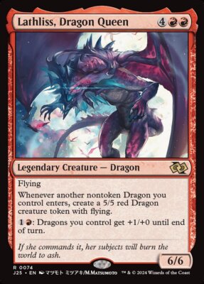 MTG Lathliss, Dragon Queen (74/779) Foundations Jumpstart LP