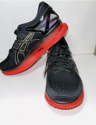 asics metaride black red