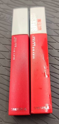 2 MAYBELINE NY Super Stay Matte Liquid Lip Color Dancer 118 & Pioneer 20 read