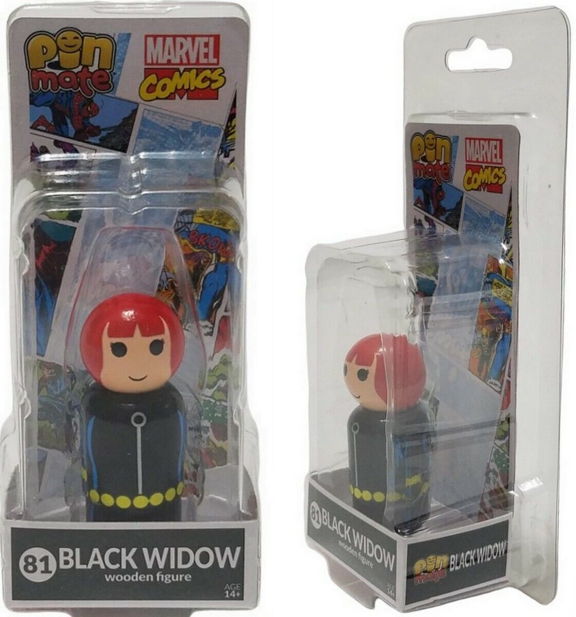 Pin Mate Marvel #81 Black Widow 2in Collectible Wooden Figure (age 14+)