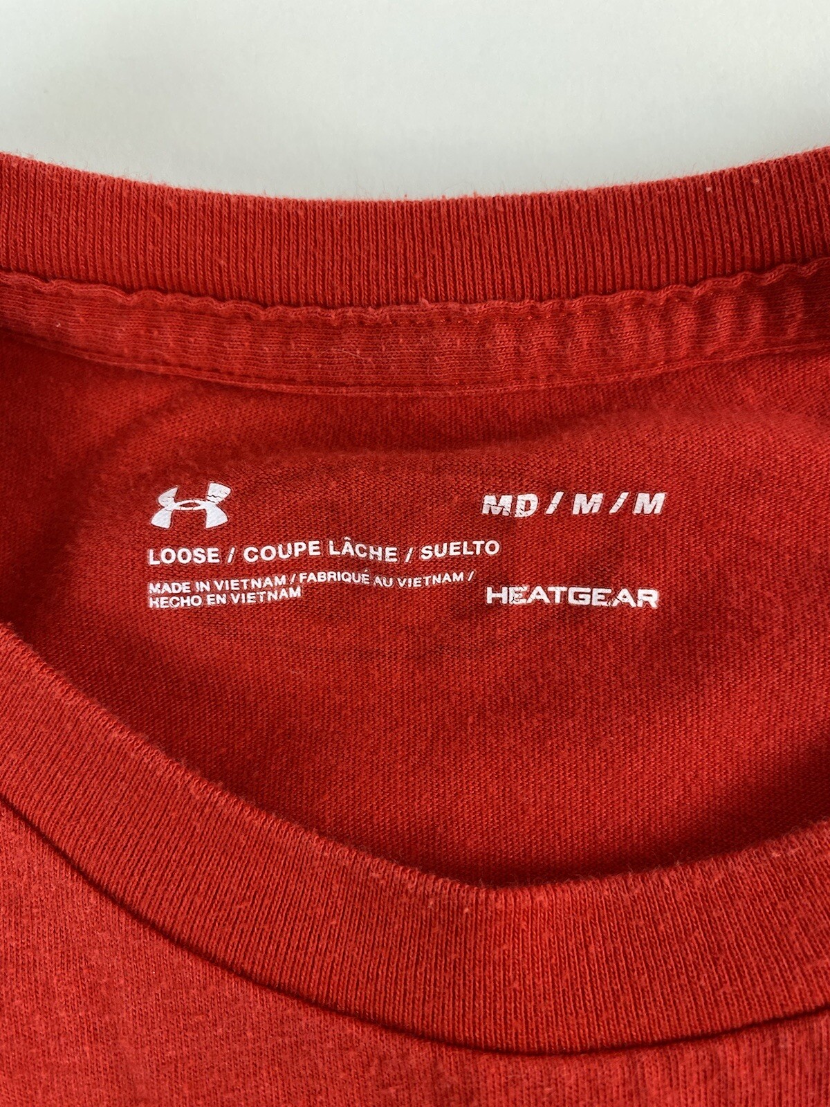 Under Armour heatgear men's medium red t-shirt thumbnail 3