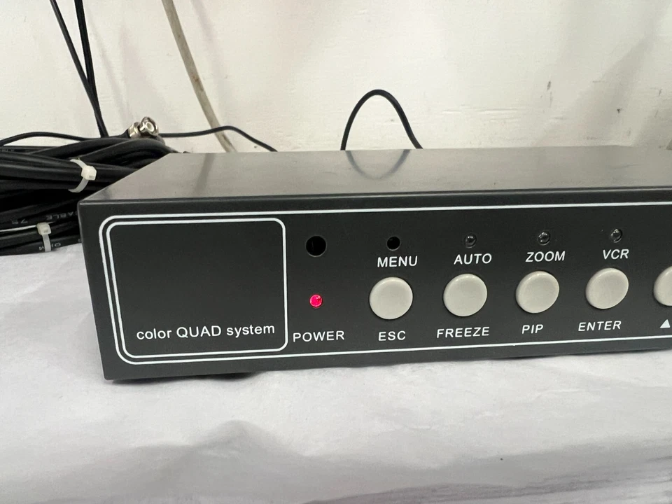 Color Quad Processor PIPV2 NTSC 4-Channel Picture-In-Picture w/cables & power ad - Image 2 of 4