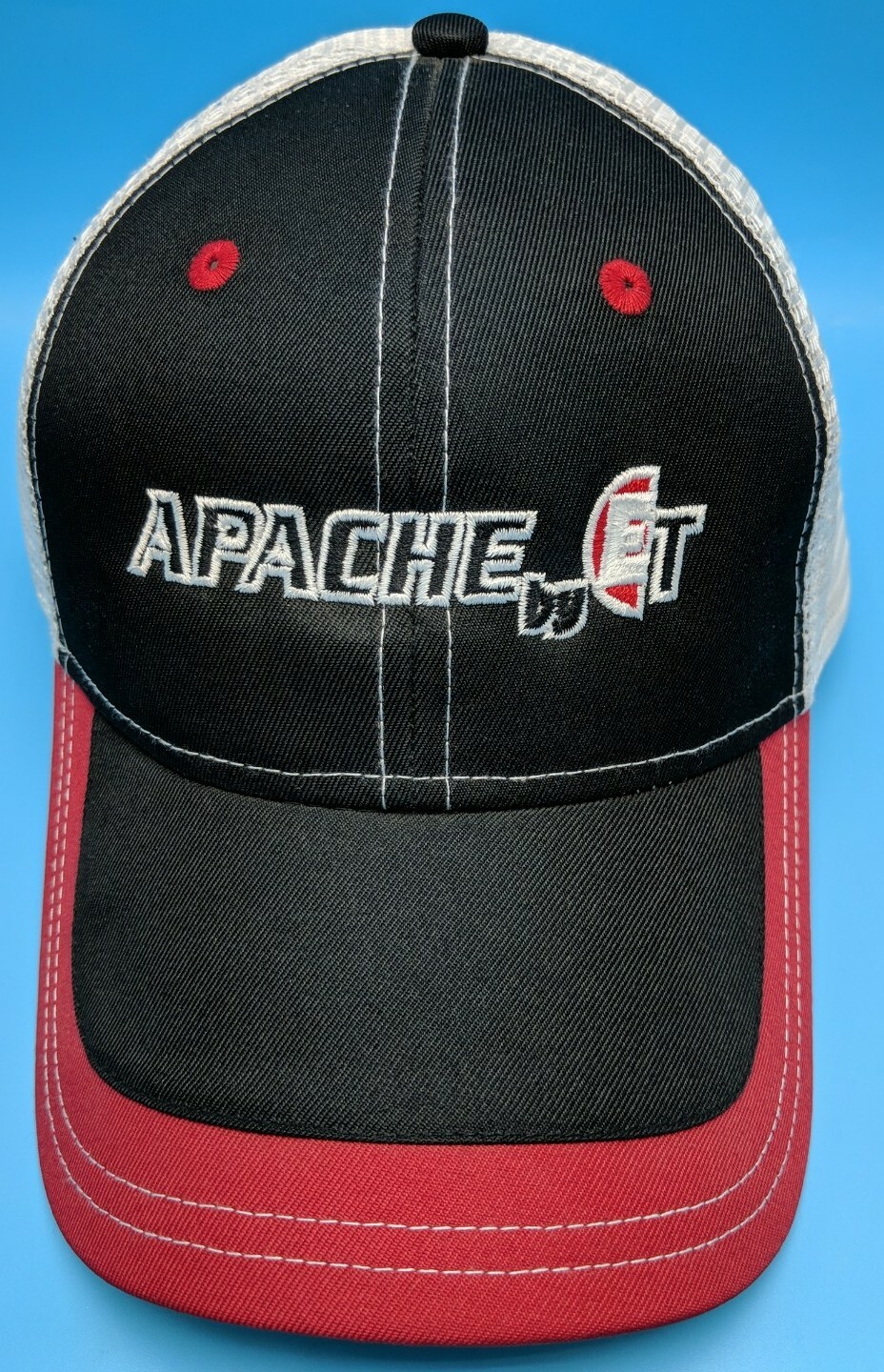 APACHE SPRAYERS hat black white red adjustable ca… - image 1