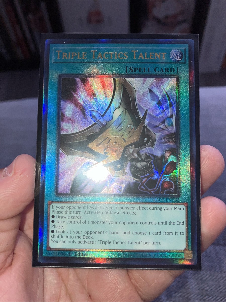 Triple Tactics Talent - RA01-EN063 - Super Rare [Thẻ bài Yugioh