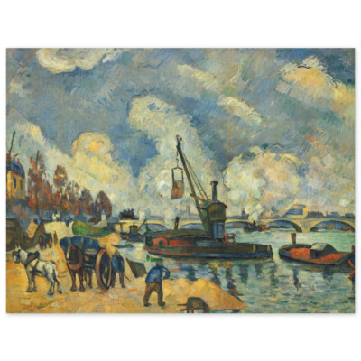 Paul Cézanne, Am Quai de Bercy in Paris, Poster