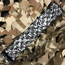 NEW KM Paintball Universal Mask Goggle Strap - 09 White Bandana