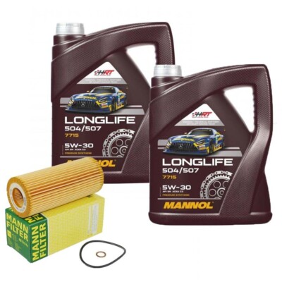10L Mannol 5W-30 Longlife 04 mit MANN Ölfilter BMW 1er 3er 5er X1 E60 E90 uvm
