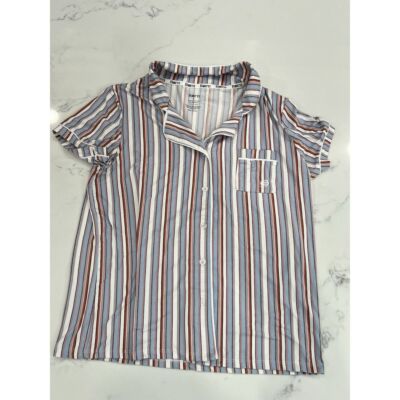 Born Pajama Top Women's Large Striped