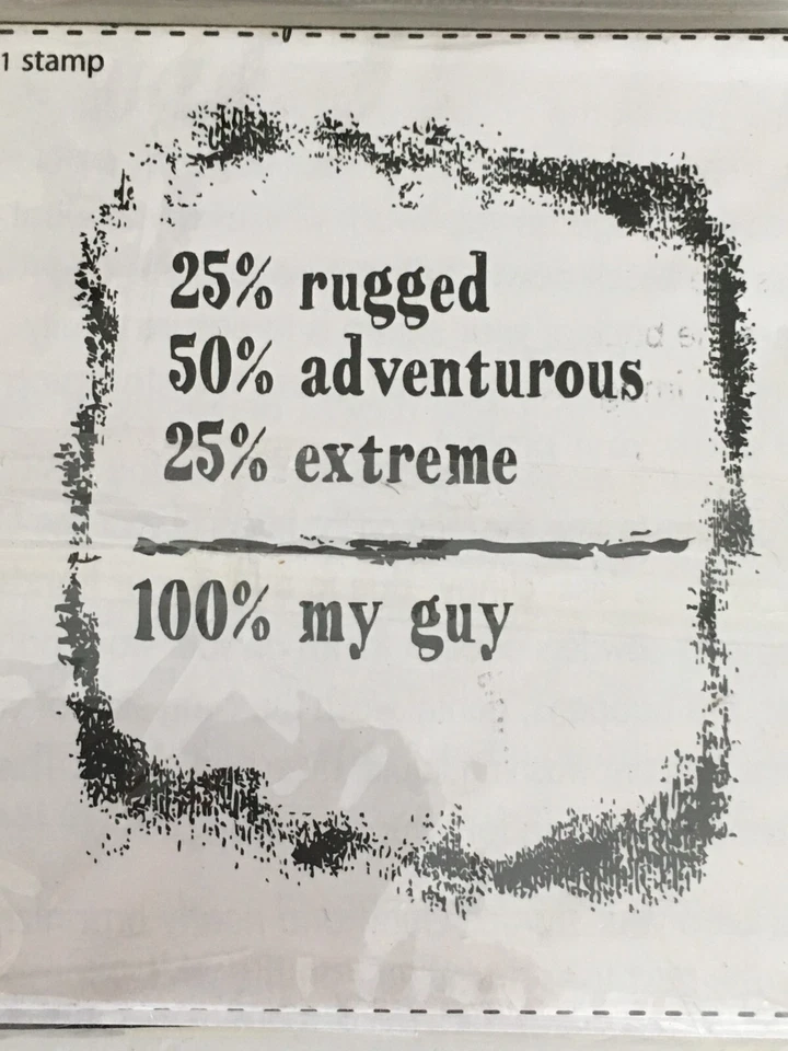 Ver sello de goma Ds Lil sin montar resistente aventurero mi chico humor marido divertido Foto 2 de 4