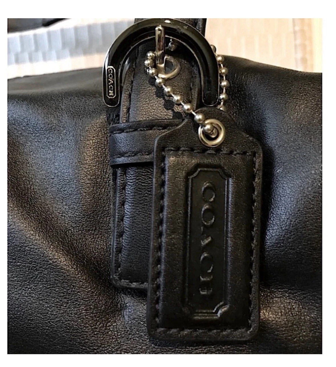 BORSA SHOPPER GRANDE COACH SOHO 2 VIE IN PELLE NERA F17220