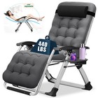 MOPHOTO Zero Gravity Chair Adjustable Chair Reclining Chair W/Cup Holder+Mat