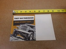 1954 1955 ?? Willys Wagon Truck pickup 4wd Jeep sales brochure 8 pg ORIGINAL