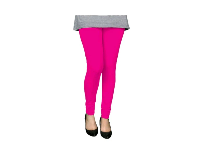 Pink Color Legi Women Cotton Bollywood Indian Churidar Leggings Pants