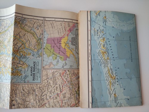 Vintage Alaska US Map 1956 The National Geographic Society Magazine - Picture 11 of 15