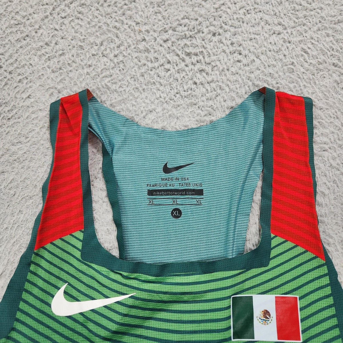 Nike Elite Pro Singlet Mens Extra Large Mexico Team 2016