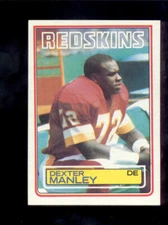 1983 Topps DEXTER MANLEY Washington Redskins Rookie Card