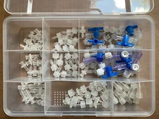 Luer Lock Parts for Tubing Connection 128 PCS