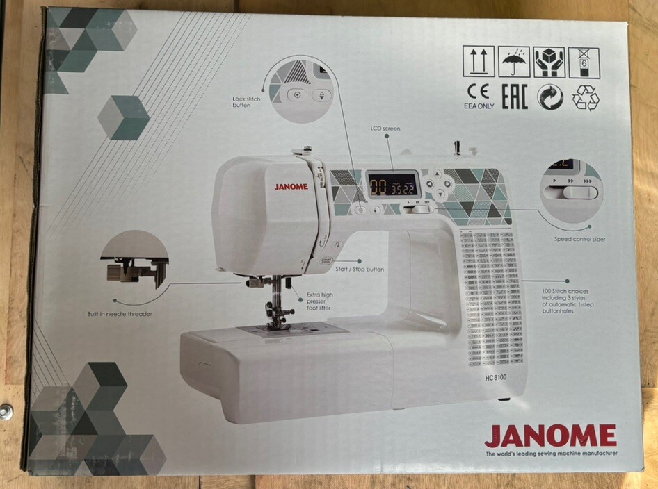 New Janome HC8100 Computerised Sewing Machine eBay