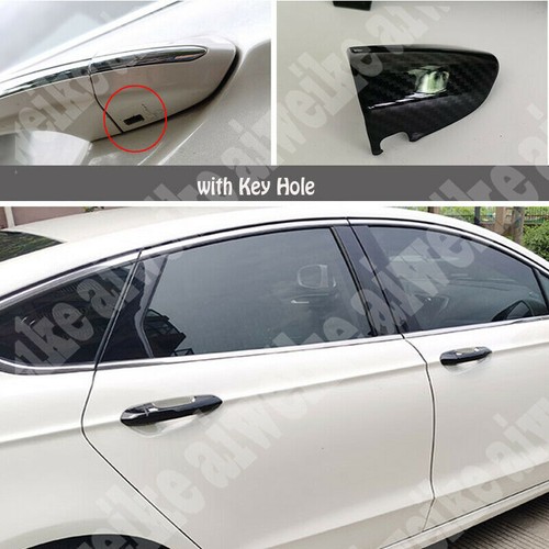 Carbon Fiber Style Smart Door Handle Cover Trim For Ford Fusion Mondeo 2013-2022 - Picture 6 of 6