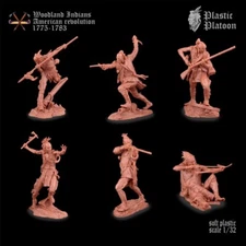 PLASTIC PLATOON Forest Indians Toy soldiers 1:32 MEGA RARE