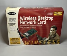 BELKIN F5D6001 2.4GHz Wireless Wi-Fi Desktop Network Card 802.11b, 11Mbps