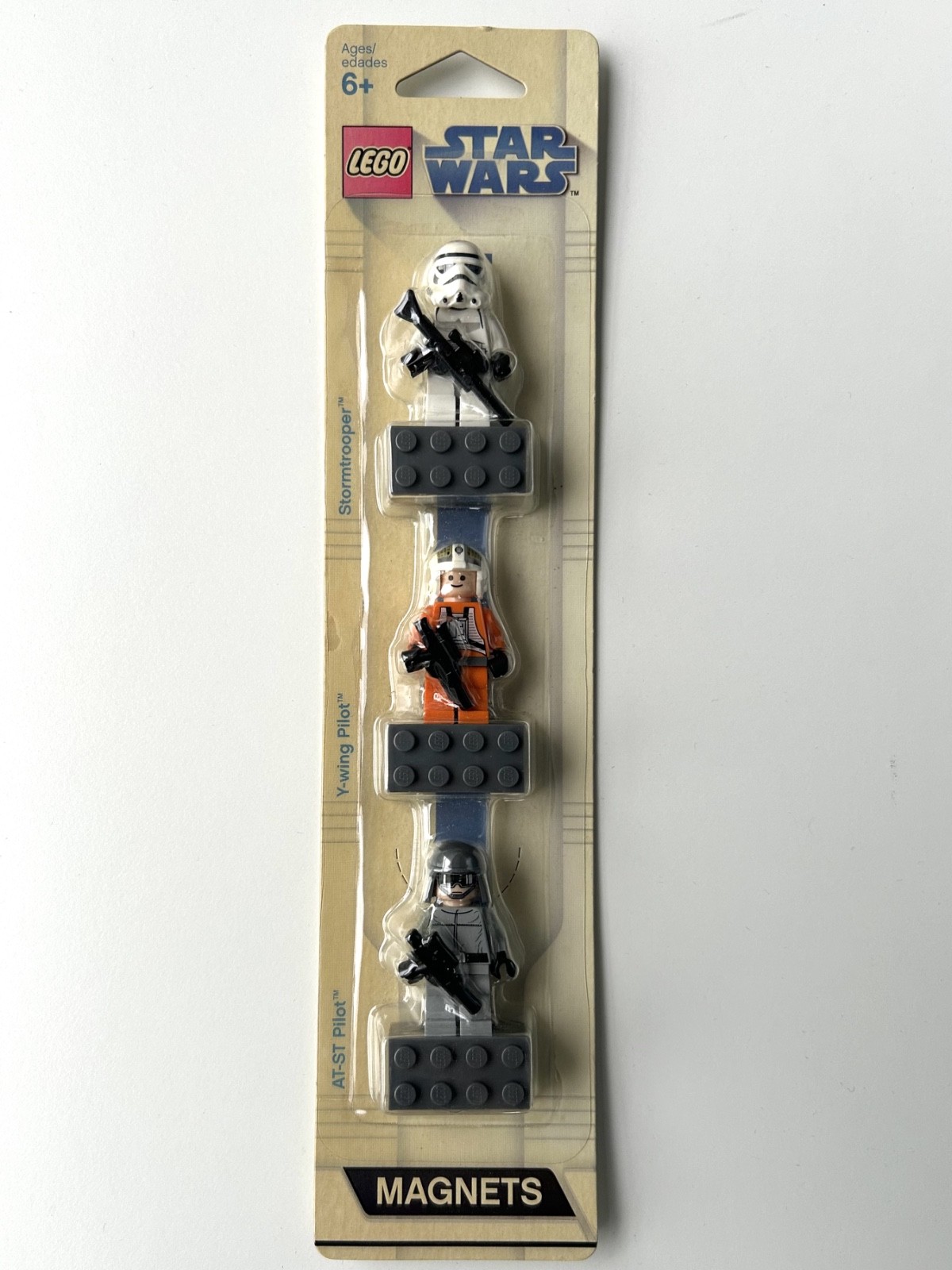 LEGO Star Wars Magnet Set 852553 Stormtrooper Rebel Y-wing Pilot AT-ST Driver G
