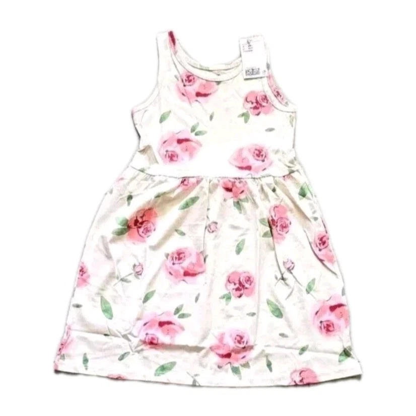 Vestido Ladybug de algodón sin mangas H&M para niñas pequeñas estampados de varios colores Foto 3 de 4