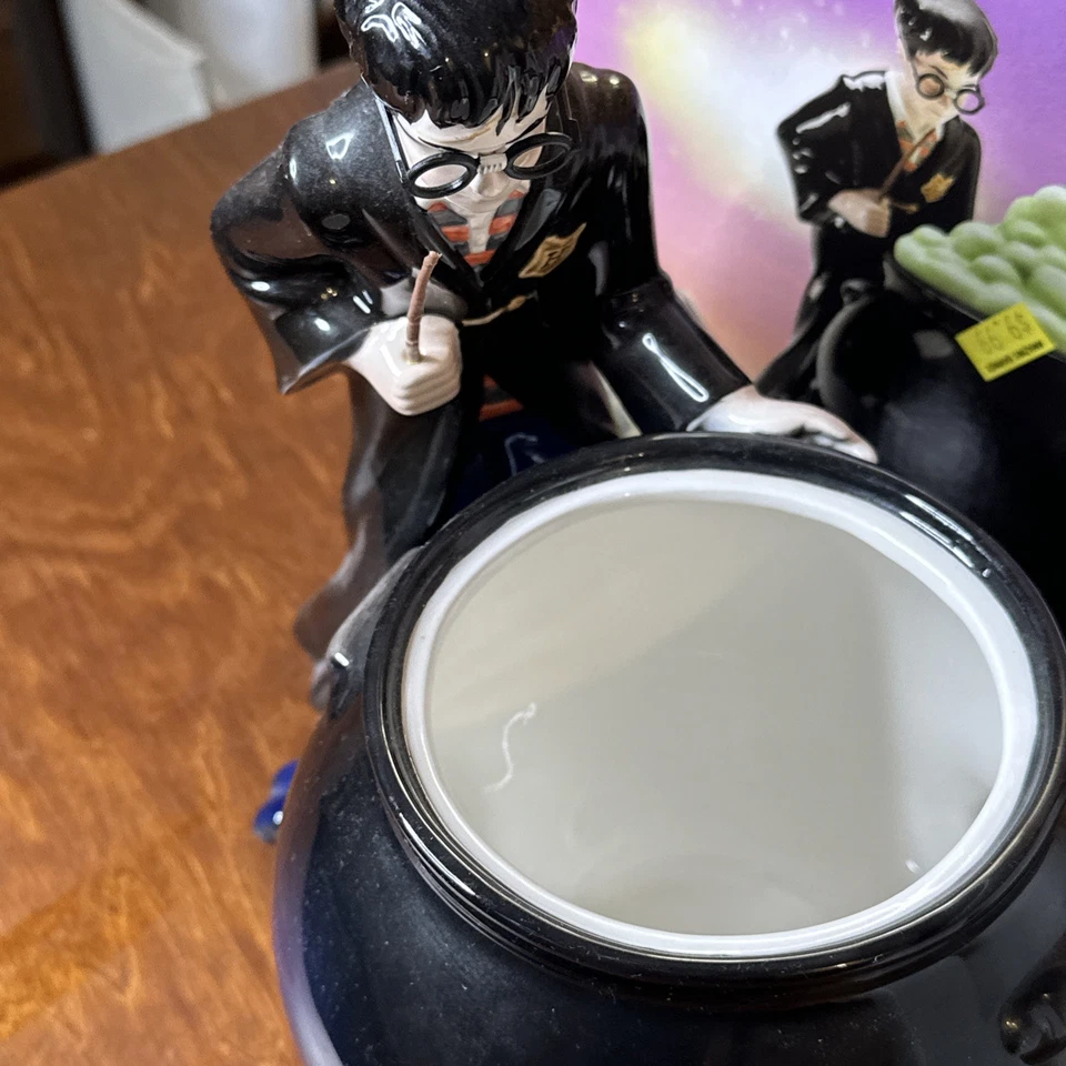 Tarro de galletas Harry Potter Enesco cerámica caldero decoración mágica con caja, de colección 2000 Foto 4 de 4