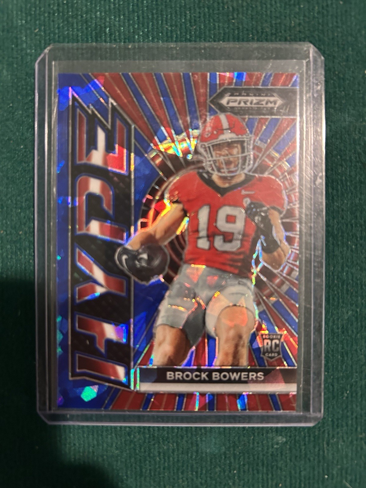 2024 Panini Prizm Draft Picks - Hype Brock Bowers #HP-BB Blue Ice Prizm /99 (RC)