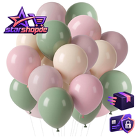 Luftballons 60 StüCk SalbeigrüN Rosa Pink Orange Pastell FüR Party Deko